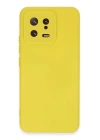 BFS  Xiaomi Mi 13 Kılıf Nano içi Kadife Silikon - Sarı