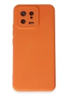 BFS  Xiaomi Mi 13 Kılıf Nano içi Kadife Silikon - Turuncu