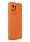 BFS  Xiaomi Mi 13 Kılıf Nano içi Kadife Silikon - Turuncu