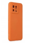 BFS Xiaomi Mi 13 Kılıf Nano içi Kadife Silikon - Turuncu