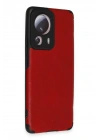 BFS Xiaomi Mi 13 Lite Kılıf Loop Deri Silikon - Kırmızı