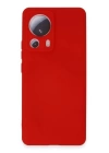 BFS  Xiaomi Mi 13 Lite Kılıf Nano içi Kadife Silikon - Kırmızı