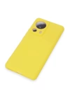 BFS  Xiaomi Mi 13 Lite Kılıf Nano içi Kadife Silikon - Sarı