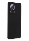 BFS Xiaomi Mi 13 Lite Kılıf Nano içi Kadife Silikon - Siyah