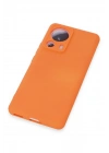 BFS Xiaomi Mi 13 Lite Kılıf Nano içi Kadife Silikon - Turuncu