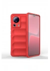BFS Xiaomi Mi 13 Lite Kılıf Optimum Silikon - Kırmızı