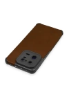 BFS  Xiaomi Mi 13 Pro Kılıf Loop Deri Silikon - Kahverengi