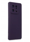 BFS  Xiaomi Mi 13 Pro Kılıf Nano içi Kadife Silikon - Mor