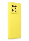 BFS Xiaomi Mi 13 Pro Kılıf Nano içi Kadife Silikon - Sarı
