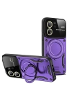BFS  Xiaomi Mi 13T Pro Kılıf Joy Lens Standlı Kapak - Mor