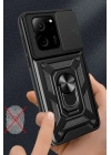 BFS  Xiaomi Mi 13T Pro Kılıf Pars Lens Yüzüklü Silikon - Kırmızı