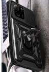 BFS  Xiaomi Mi 13T Pro Kılıf Pars Lens Yüzüklü Silikon - Lacivert