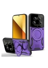 BFS  Xiaomi Mi 14 Ultra Kılıf Joy Lens Standlı Kapak - Mor