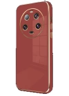 BFS  Xiaomi Mi 14 Ultra Kılıf Volet Silikon - Kırmızı
