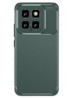 BFS  Xiaomi Mi 14T Kılıf Auto Focus Karbon Kapak - Koyu Yeşil