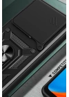 BFS  Xiaomi Mi 14T Pro Kılıf Pars Lens Yüzüklü Silikon - Kırmızı