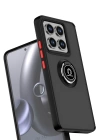 BFS  Xiaomi Mi 15 Kılıf Montreal Yüzüklü Silikon Kapak - Siyah