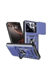 BFS  Xiaomi Mi 15 Pro Kılıf Pars Lens Yüzüklü Silikon - Lacivert