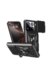 BFS  Xiaomi Mi 15 Pro Kılıf Pars Lens Yüzüklü Silikon - Siyah