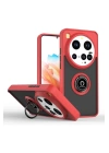 BFS  Xiaomi Mi 15 Ultra Kılıf Montreal Yüzüklü Silikon Kapak - Kırmızı