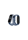 BFS  Xiaomi Mi Band 4 Spor Delikli Kordon - Lacivert-Beyaz