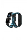 BFS  Xiaomi Mi Band 4 Spor Delikli Kordon - Siyah-Turkuaz