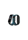 BFS  Xiaomi Mi Band 4 Spor Delikli Kordon - Siyah-Turkuaz