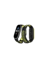 BFS  Xiaomi Mi Band 4 Spor Delikli Kordon - Siyah-Yeşil-Beyaz