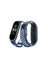 BFS  Xiaomi Mi Band 6 Spor Delikli Kordon - Lacivert-Beyaz