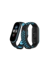 BFS  Xiaomi Mi Band 6 Spor Delikli Kordon - Siyah-Mavi
