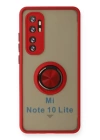 BFS  Xiaomi Mi Note 10 Lite Kılıf Montreal Yüzüklü Silikon Kapak - Kırmızı