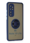 BFS  Xiaomi Mi Note 10 Lite Kılıf Montreal Yüzüklü Silikon Kapak - Lacivert