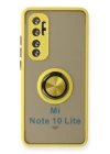 BFS  Xiaomi Mi Note 10 Lite Kılıf Montreal Yüzüklü Silikon Kapak - Sarı