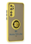 BFS  Xiaomi Mi Note 10 Lite Kılıf Montreal Yüzüklü Silikon Kapak - Sarı