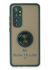 BFS Xiaomi Mi Note 10 Lite Kılıf Montreal Yüzüklü Silikon Kapak - Yeşil