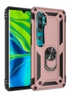 BFS  Xiaomi Mi Note 10 Lite Kılıf Sofya Yüzüklü Silikon Kapak - Rose