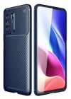 BFS  Xiaomi Poco F3 Kılıf Auto Focus Karbon Kapak - Lacivert