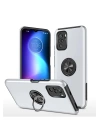 BFS  Xiaomi Poco F3 Kılıf Elit Yüzüklü Kapak - Gümüş