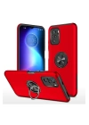 BFS  Xiaomi Poco F3 Kılıf Elit Yüzüklü Kapak - Kırmızı