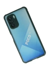 BFS  Xiaomi Poco F3 Kılıf Miami Şeffaf Silikon - Koyu Yeşil
