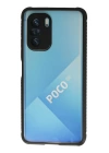 BFS  Xiaomi Poco F3 Kılıf Miami Şeffaf Silikon - Siyah