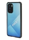 BFS  Xiaomi Poco F3 Kılıf Miami Şeffaf Silikon - Siyah