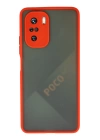 BFS  Xiaomi Poco F3 Kılıf Montreal Silikon Kapak - Kırmızı