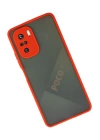 BFS  Xiaomi Poco F3 Kılıf Montreal Silikon Kapak - Kırmızı