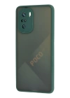 BFS  Xiaomi Poco F3 Kılıf Montreal Silikon Kapak - Yeşil