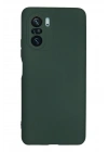 BFS  Xiaomi Poco F3 Kılıf Nano içi Kadife Silikon - Koyu Yeşil
