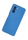 BFS  Xiaomi Poco F3 Kılıf Nano içi Kadife Silikon - Mavi