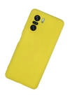 BFS  Xiaomi Poco F3 Kılıf Nano içi Kadife Silikon - Sarı