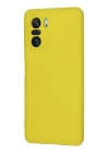 BFS  Xiaomi Poco F3 Kılıf Nano içi Kadife Silikon - Sarı