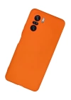 BFS  Xiaomi Poco F3 Kılıf Nano içi Kadife Silikon - Turuncu